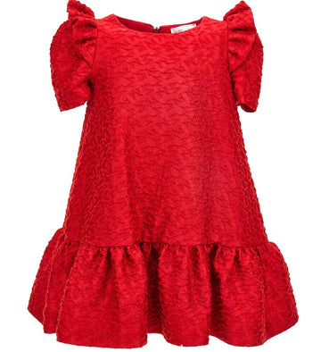 Abito broccato matelassè lurex Monnalisa