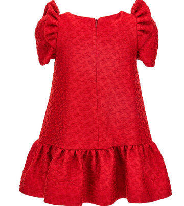 Abito broccato matelassè lurex Monnalisa