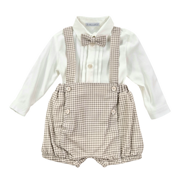 Completo bimbo cerimonia lana e cotone