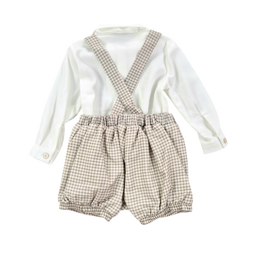 Completo bimbo cerimonia lana e cotone