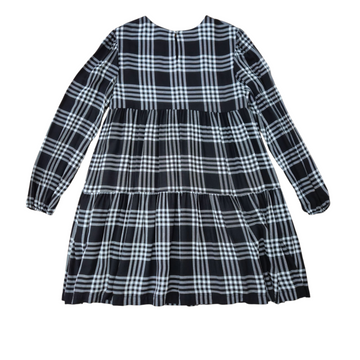 Abito Bambina in Check con balze