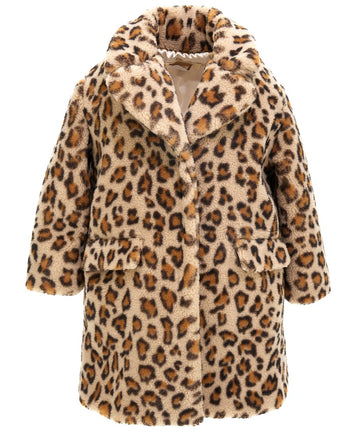 Cappotto peluche Lea maculato Monnalisa