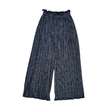 Pantalone Bimba in maglia plissè lurex