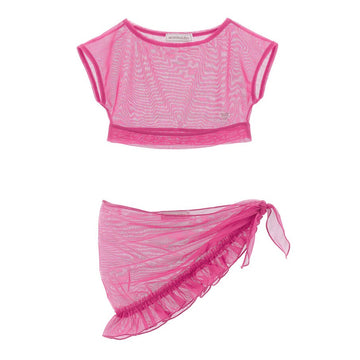 Copri costume in tulle stretch elegant