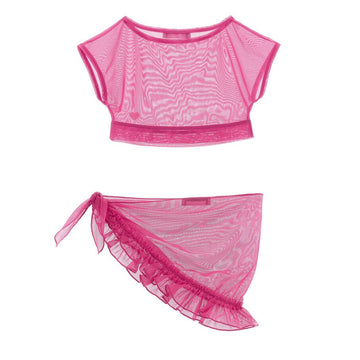 Copri costume in tulle stretch elegant