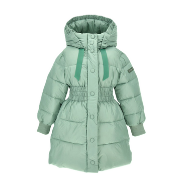 Piumino Bimba avvitato lungo con cappuccio