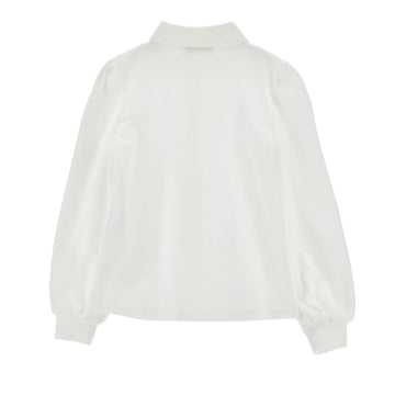 Camicia Bambina Fiocco Perle