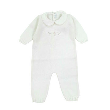 Tutina in filo cotone ricamo a mano Paula