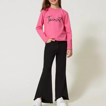 Pantaloni flare in bull Twinset