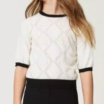 Maglia con logo Oval T Twinset