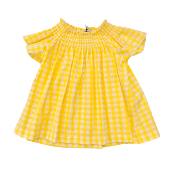 Camicia bimba in cotone "vichy"