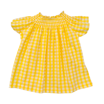 Camicia bimba in cotone "vichy"
