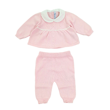 Completo in filo con ricamo Bebè di Almy