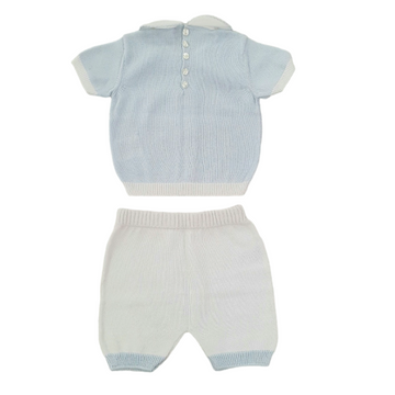 Completo in filo cotone con treccia