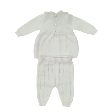 Completo filo ricamo fiocchetti Bebè di Almy