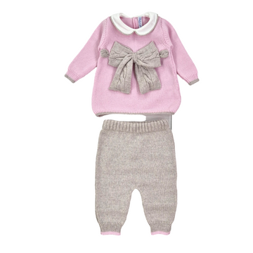 Completo fiocco 2 pezzi in lana merino