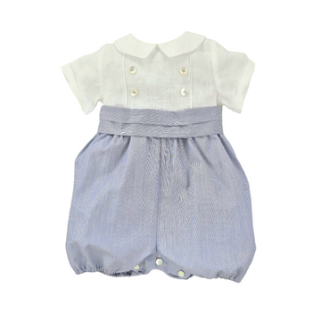 Pagliaccetto cerimonia in lino e cotone