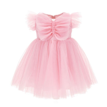 Abito maxi farfalla tulle mano seta