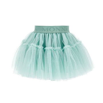 Gonna bimba in tulle con balza