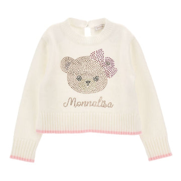 Pull soft con orsetto strass