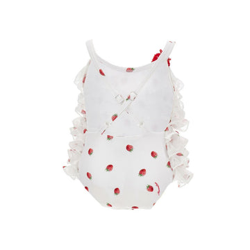 Costume Bambina intero Fragole e tulle