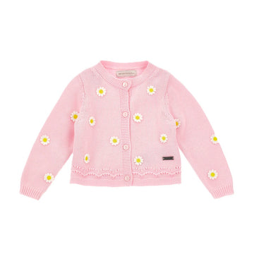 Cardigan Bambina Margherite cotone