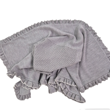 Copertina in pura lana merino punto smock