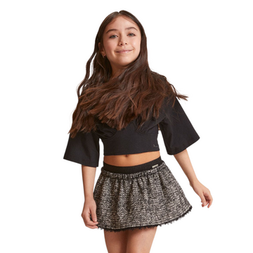 Mini gonna Bimba in Tweed