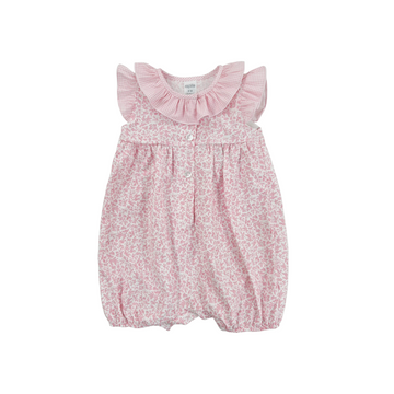 Pagliaccetto neonata Liberty provenzale rosa