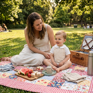Salopette Vichy con body colletto