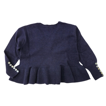 Cardigan bimba coreana con balza