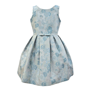 Abito cerimonia broccato floreale