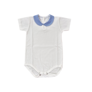 Completo neonato in misto lino e cotone
