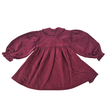 Abito Bambina in velluto a costine