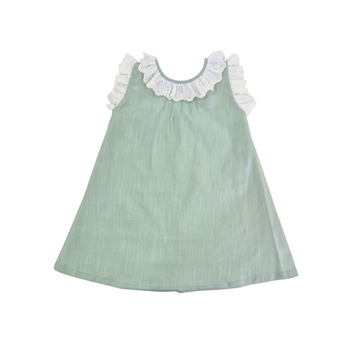 Vestito Bambina con dettagli in Sangallo