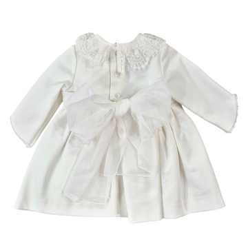 Abito cerimonia Battesimo con pizzo