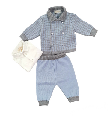 Completo lana 3 pezzi bimbo uscita clinica