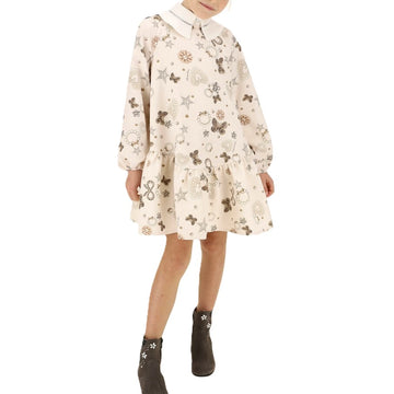 Abito cady stampa gioielli Monnalisa