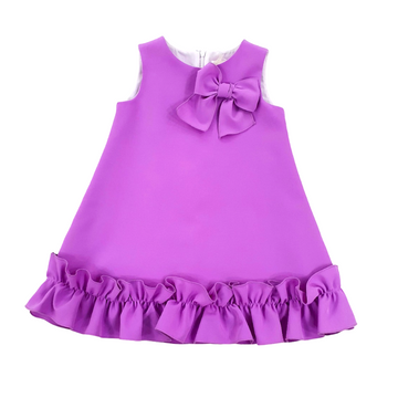 Abito cerimonia fiocco e rouches Bimbalò