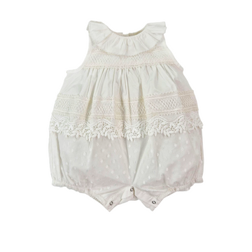 Pagliaccetto neonata Dentelle popeline