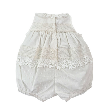 Pagliaccetto neonata Dentelle popeline