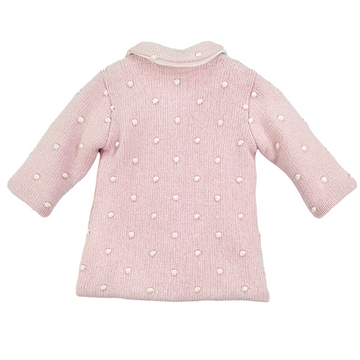 Cappottino lana e cashmere con pois