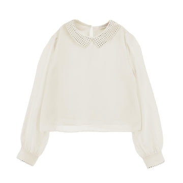 Camicia Bimba Georgette con strass