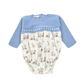 Pagliaccetto neonati con stampa elefanti