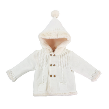 Cappotto Bimbo doppiopetto con cappuccio