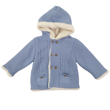 Cappottino con pelliccia e cappuccio