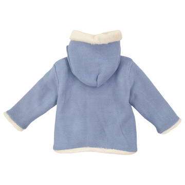 Cappottino con pelliccia e cappuccio