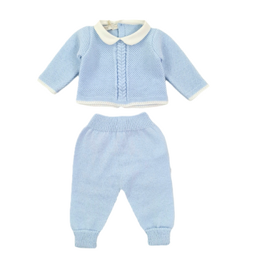 Completo neonato con treccia