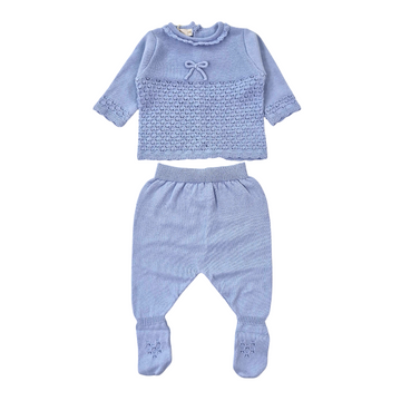 Completo filo cotone con fiocchetto