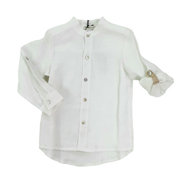 Camicia coreana in puro lino Jo Milano